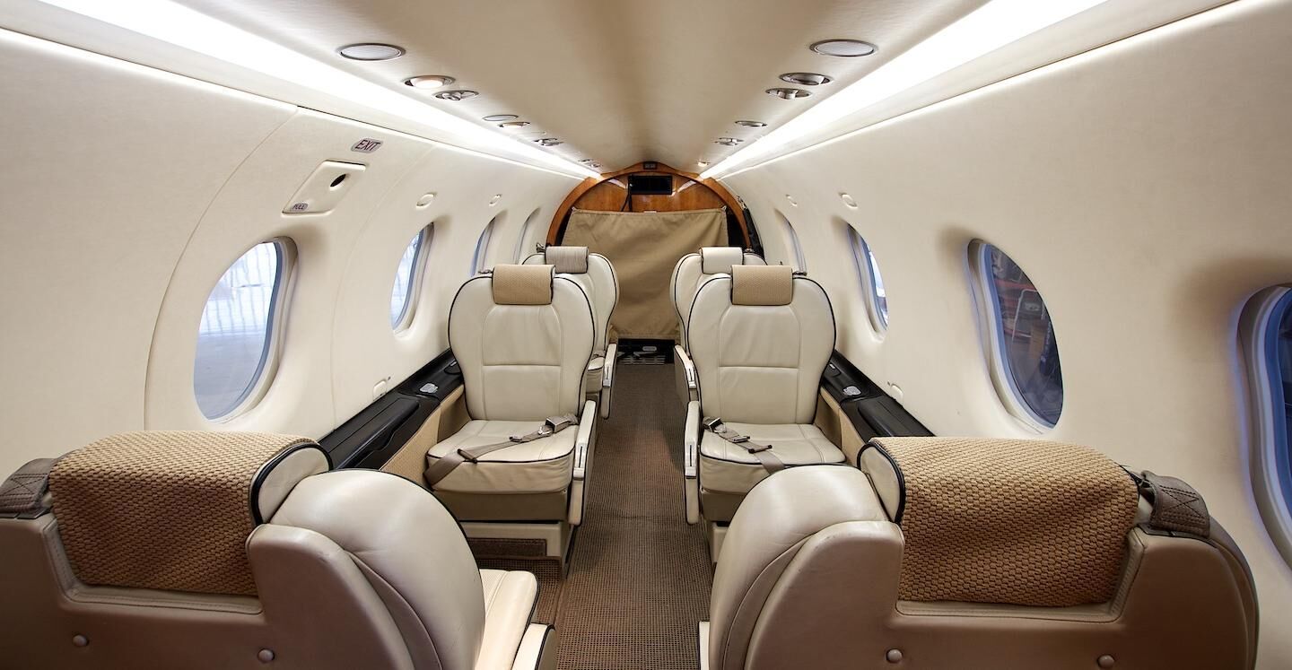 Pilatus PC-12 cabin